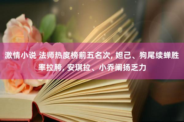 激情小说 法师热度榜前五名次, 妲己、狗尾续蝉胜率拉胯, 安琪拉、小乔阐扬乏力