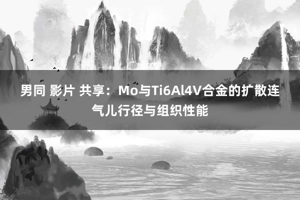 男同 影片 共享：Mo与Ti6Al4V合金的扩散连气儿行径与组织性能