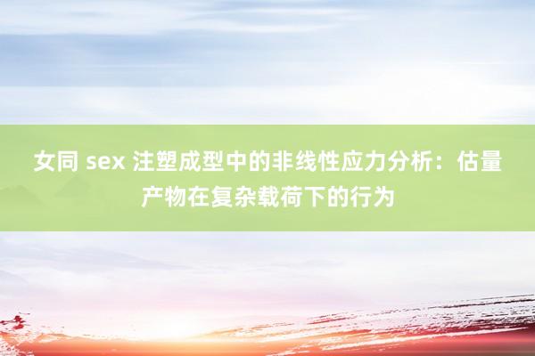 女同 sex 注塑成型中的非线性应力分析：估量产物在复杂载荷下的行为